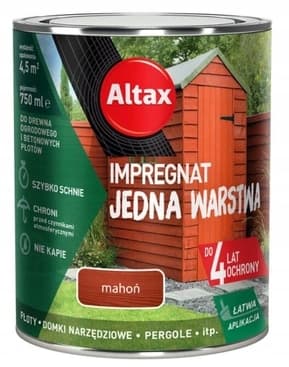 Imprægnering et lag til træ og beton mahogni 0,75 l