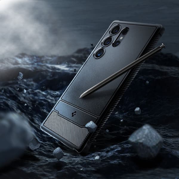 SPIGEN RUGGED ARMOR GALAXY S24 ULTRAMATTSVART