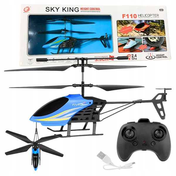 Helikopter Fjernstyret Solid RC 2.4 LED Gyroskop Legetøj