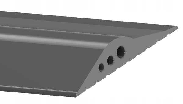 Garagepackning Packning för garagedörr Tröskel för grind 4m 111x20mm