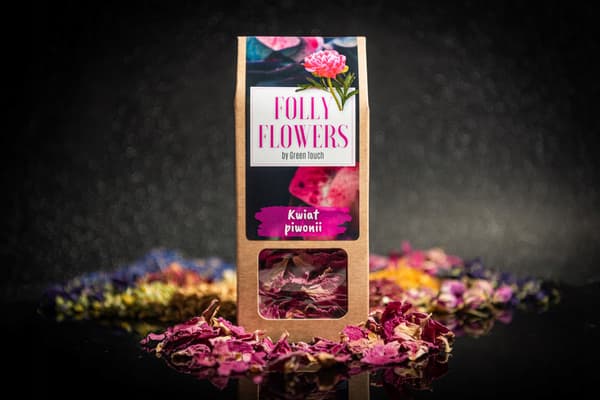 Ätbara blommor torrkad peony peony blomblad 10g
