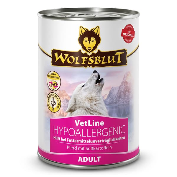 Wolfsblut VetLine Hypoallergeniskt våtfoder för hundar 6 x 395 g