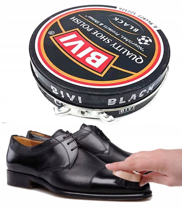 SVART LÄDERKRÄM SKOPUDERVAX