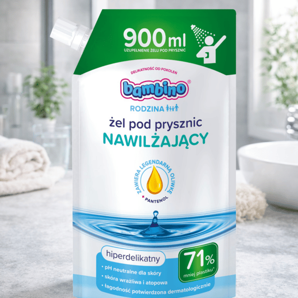 BAMBINO Eko-påfyllning micellär duschgel 900 ml