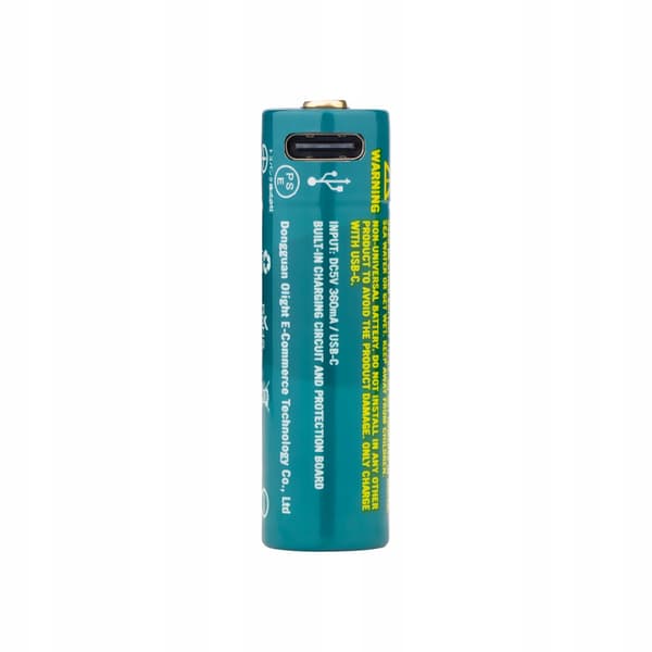 Olight 2,4V batteri til I5R lommelygte, USB genopladeligt