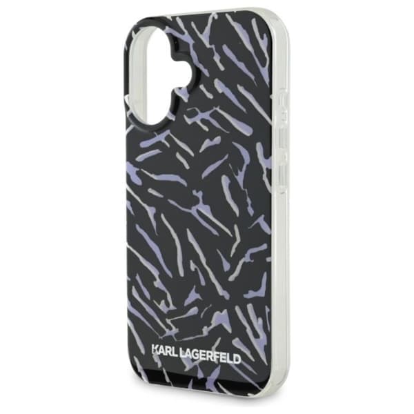 Karl Lagerfeld Zebra med snor - iPhone 16 cover (lilla)