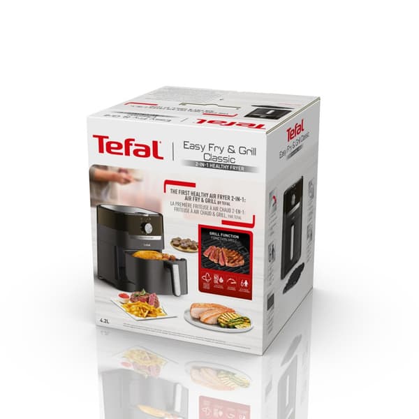Tefal EY5018 frituregryde, 4,2 l, sort, grillfunktion