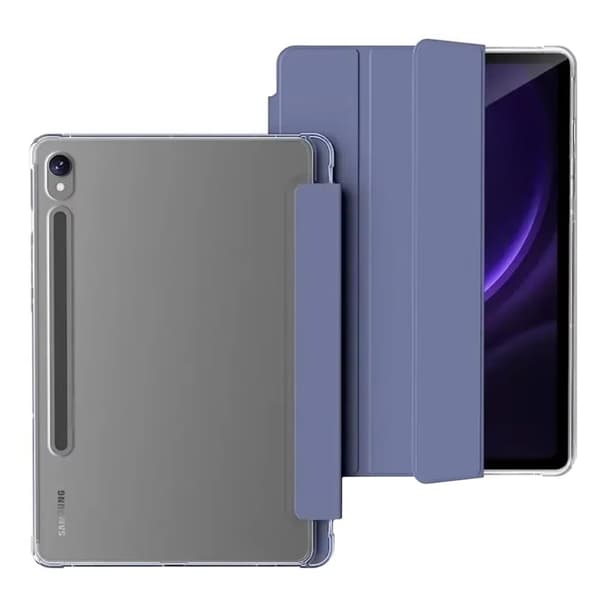 Etui Clear Pen Galaxy Tab S9 FE S10 FE – Marinblå