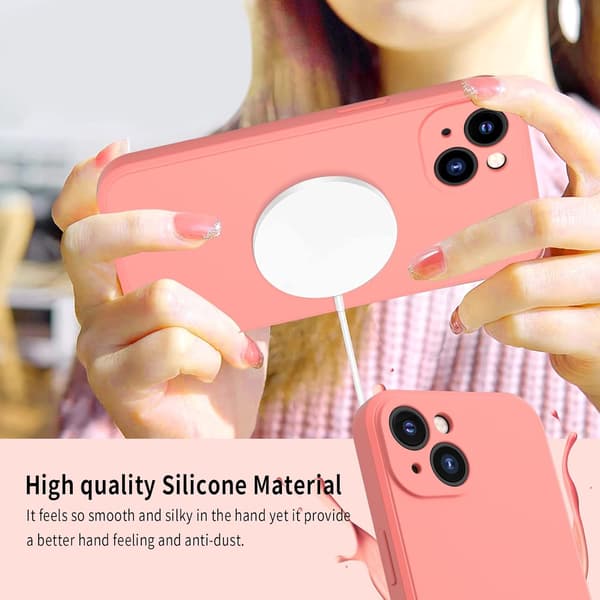 APPLE IPHONE 13 SILIKONE PINK ETUI + 360° SKÆRMBESKYTTELSE