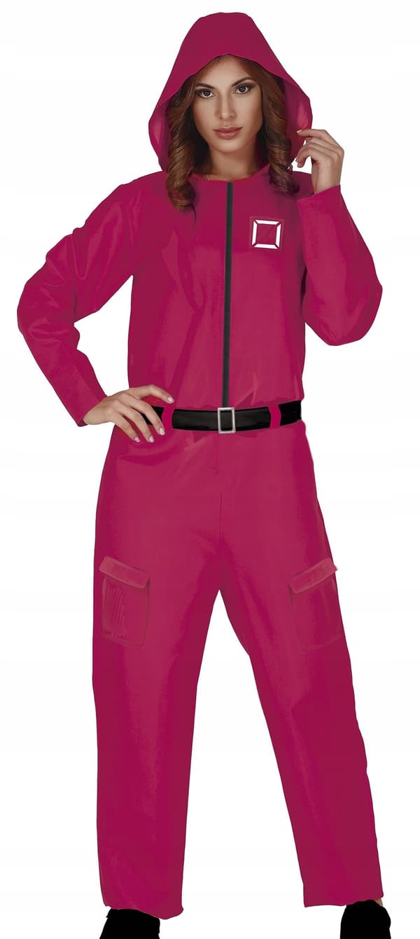 Kostym/Dräkt Damjumpsuit GUARD Dangerous Game Player Carnival, M