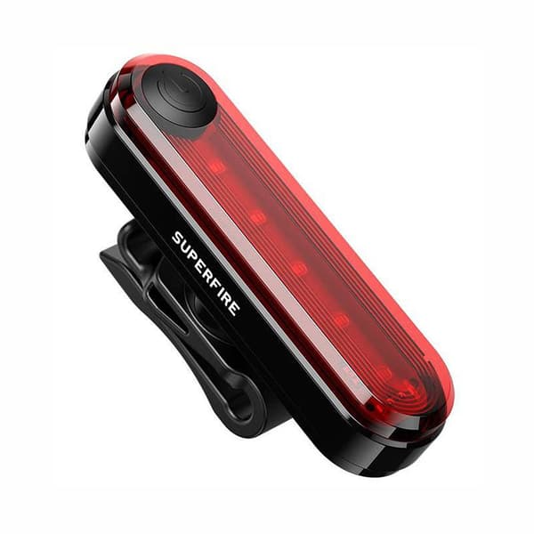 Superfire BTL01 Baglygte til cykel, USB, 230mAh