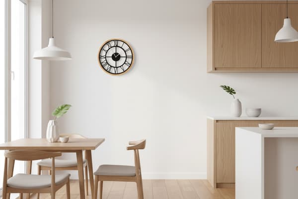 Zegar ścienny LEJA 47cm drewniany DĄB premium