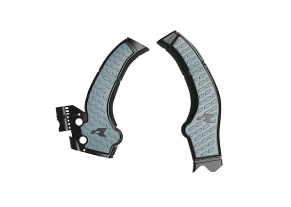 RACETECH (RTECH) 2025/12 FRAME GUARDS (SET) KOVE X PRO / RALLY 800 '24-'25 FARVE SORT / GRÅ