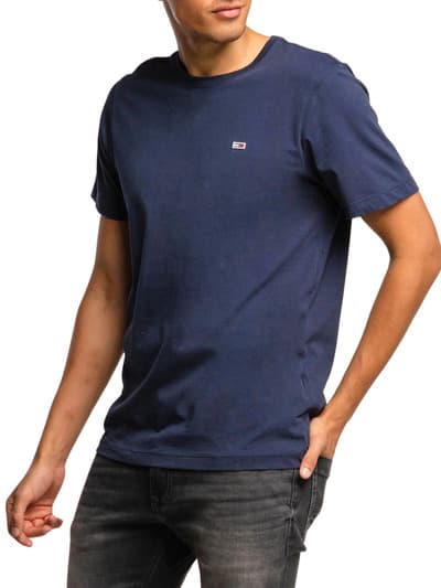 Tommy Jeans Blå Regular Fit Herr T-shirt, Storlek M