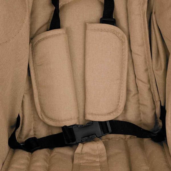 vidaXL Dubbelvagn, Taupe, Stål