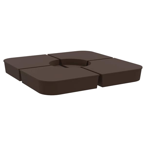 vidaXL Parasollfot, 4 delar, 100 kg, PP