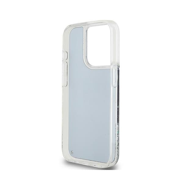 DKNY Liquid Glitter Stort Logo - iPhone 15 Pro Etui (Sort)