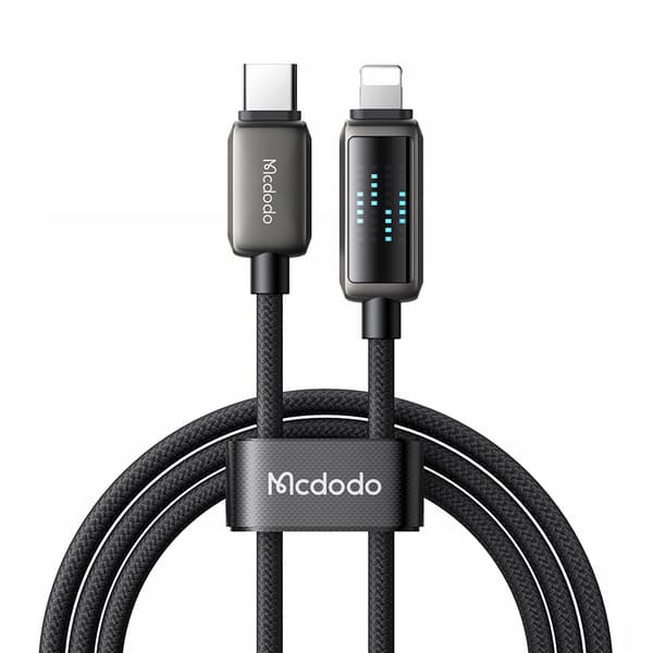 MCDODO Opladerkabel USB-C Lynhurtig Opladning til iPhone 1M LED