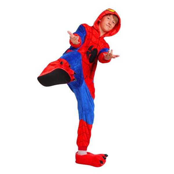 Kigurumi-pyjamas Spider-Man-kostym 135-145 cm