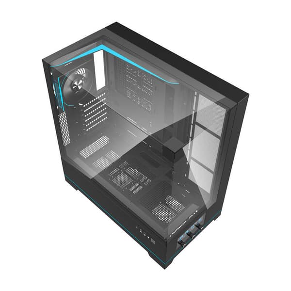 Darkflash DY450 PRO datorchassi (svart) + 1 fläkt