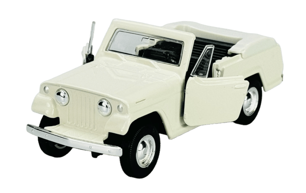 Welly OLD timer 1967 Jeep Jeepster Commando Roadster vit 1:34 43826