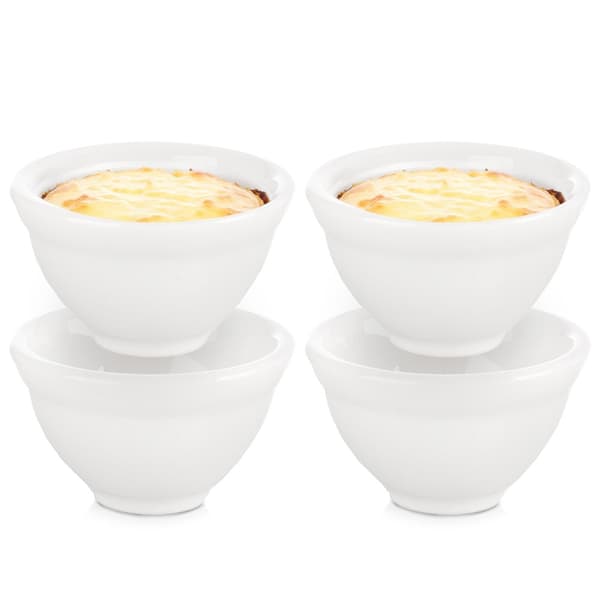 Porcelænsskåle til snacks 6 cm, 40 ml 4 stk.
