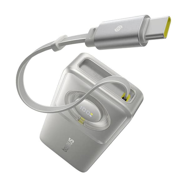 Baseus OS Free2Pull 10000mAh 30W Powerbank + Kabel (Grå)