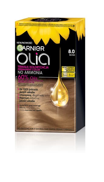 Garnier Olia Permanent färgning hårfärg 8.0 blond