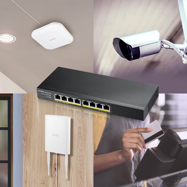 Switch Zyxel GS1915-8EP-EU0101F 60W Administrerad