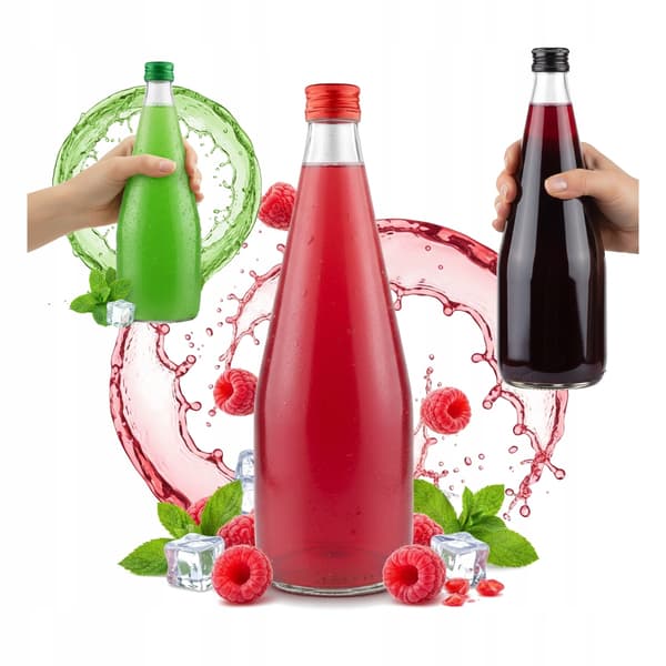 Pullopippa 700ml mehusiirappia ja tinktuuraa varten vodka-alkoholipulloja varten