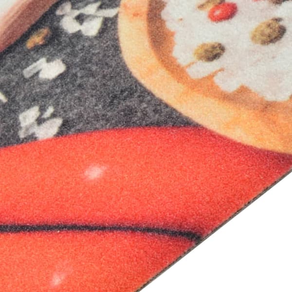 vidaXL Köksmatta, grönsaksmönster, 45x150 cm, sammet