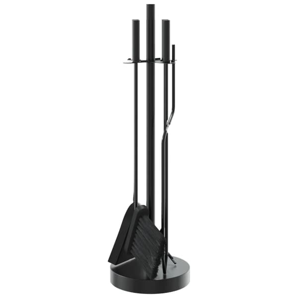 vidaXL 5-delat tillbehörsset för eldstäder 18x66 cm stål