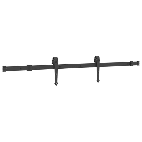 vidaXL monteringssystem til skydedør 152,5 cm stål sort