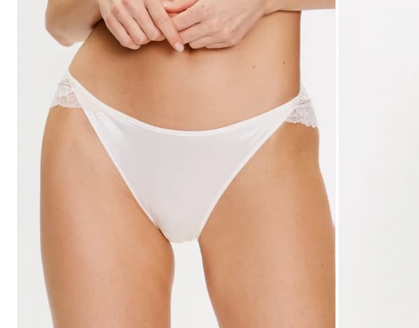 Calvin Klein Dame Blondetrusser Ecru M 0Z8B6_B* TIA