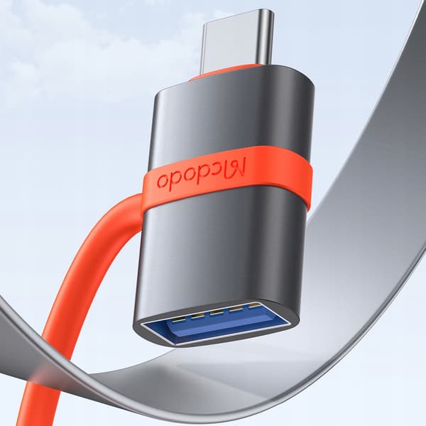 MCDODO ADAPTER USB-A 3.0 TILL USB-C TILL USB TYP C 3A 5GBPS OTG
