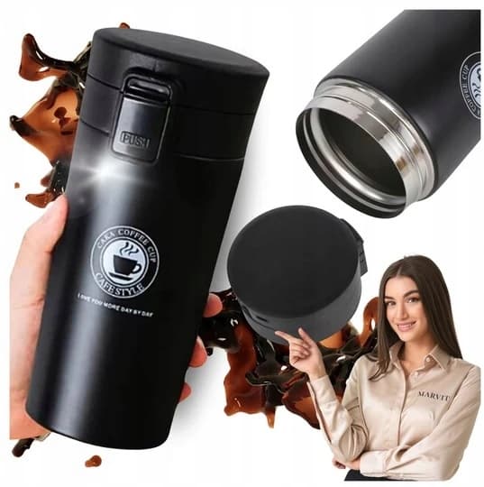 BÆRBAR KRUS TIL GAVE TIL CAMPINGTURIST TIL KAFFE OG TEFLASKE 380 ML