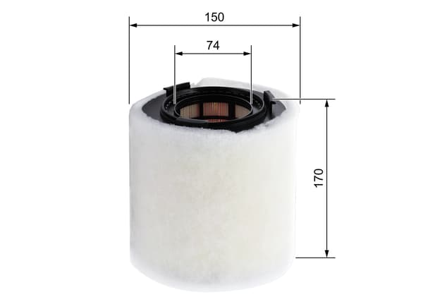 ILMANSUODATIN F026400391 BOSCH