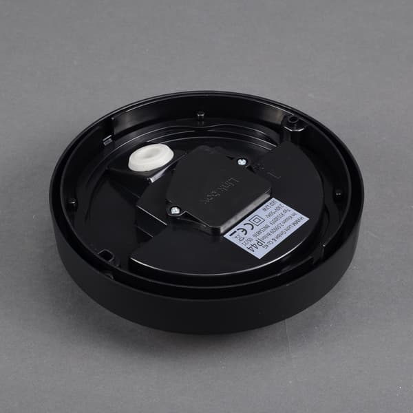 12W LED facadelampe med bevægelsessensor | sort | neutral farve