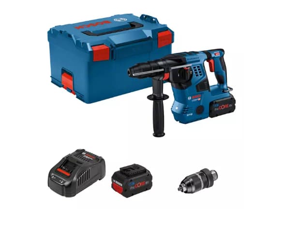 Bosch hammarborrmaskin GBH 18V-28 CF 2x8.0Ah Procore 3.4J LB