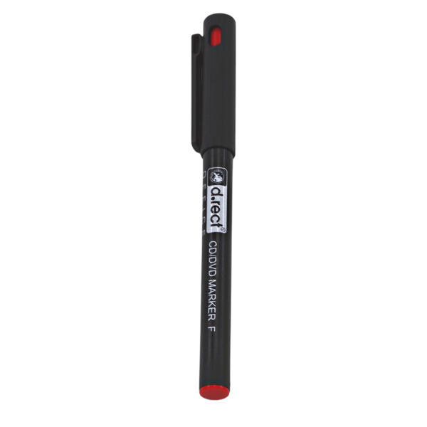 Permanent fineliner tusch rød 12 stk