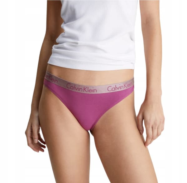 CALVIN KLEIN LILLA LOGO STRING TRUSSER XS 2A4E6_C* TIA