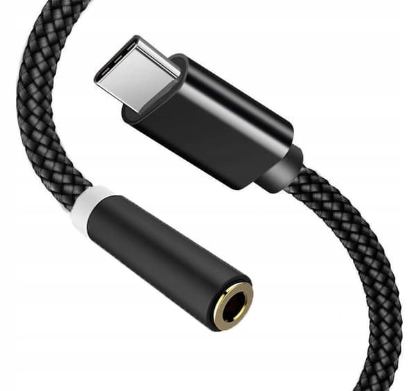 CO2 USB-C MINI JACK 3,5 MM ADAPTER AUX-KABEL TIL SAMSUNG APPLE MED DAC