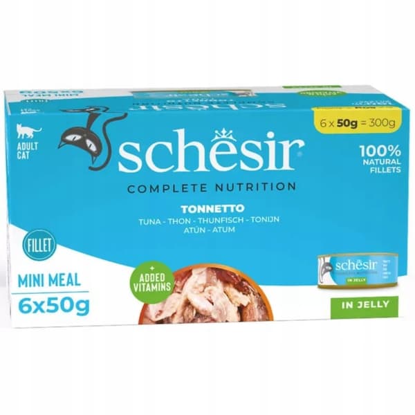 Schesir M-pak vådfoder til katte, blanding af smagsvarianter 24x50 g