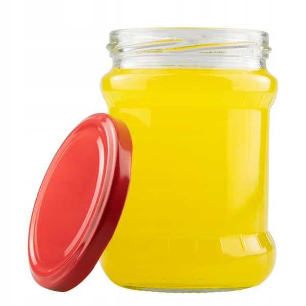 8x Glas 500 ml til MARMELADE, KONSERVERING, KØD, HONNING