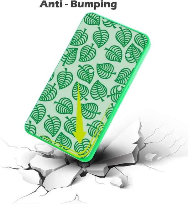 Fodral för Nintendo Switch OLED Micro SD-kort Green Leaves