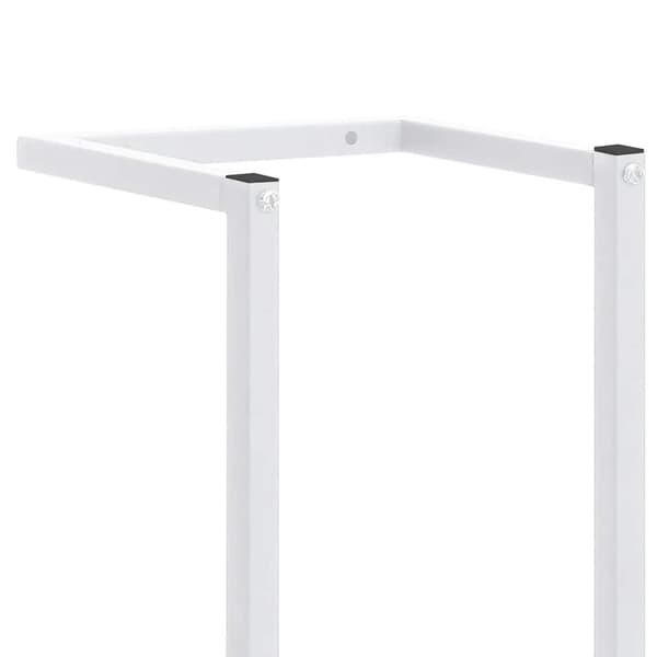 vidaXL Handduksställ vit 25x20x95 cm stål