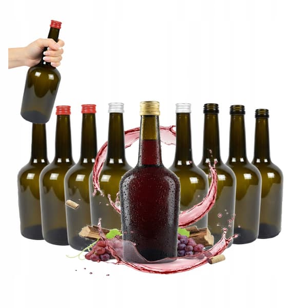 40 x pulloa Gloria Olive 500 ml pullo likööreille viinille mehuetikka alkoholi