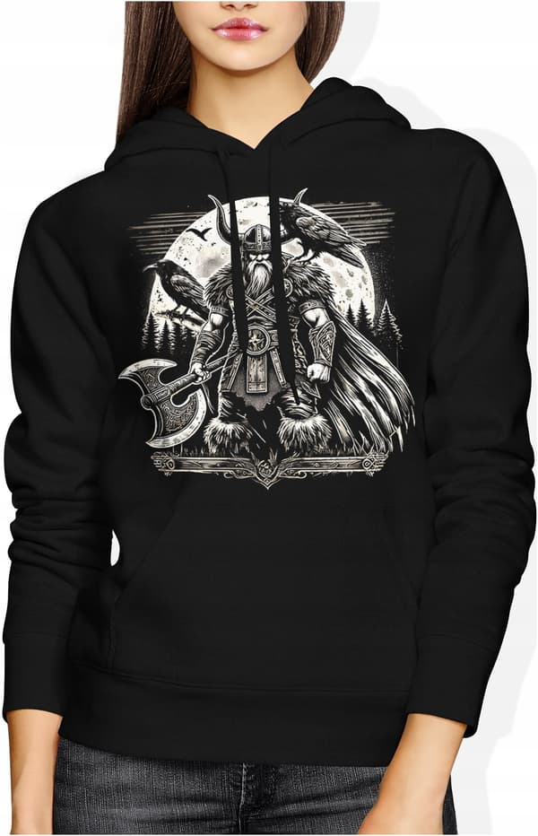 VIKING DAMTRÖJA MED VIKINGTRYCK VIKINGS S. XL
