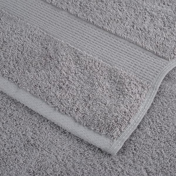 vidaXL Premiumhanddukar SOLUND, 2-pack, Grå, 100x150 cm