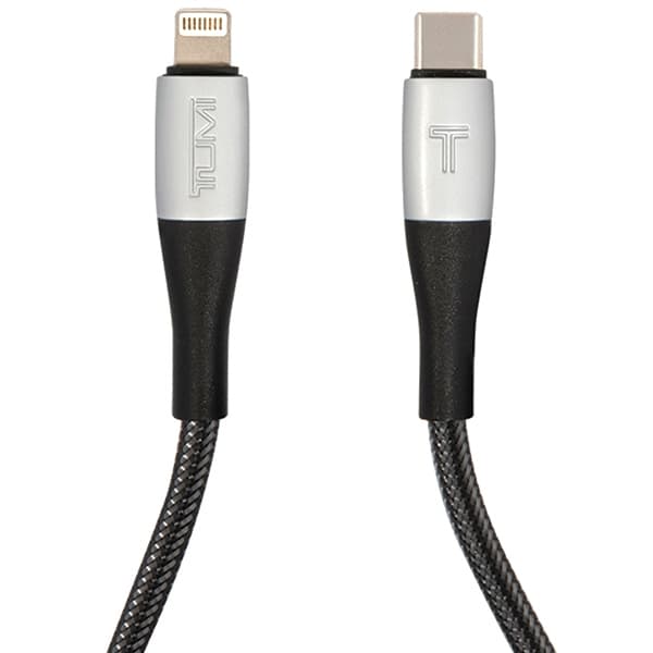 TUMI TUCCSMFI USB-C - Lightning 1.5m pikalatauskaapeli musta/musta